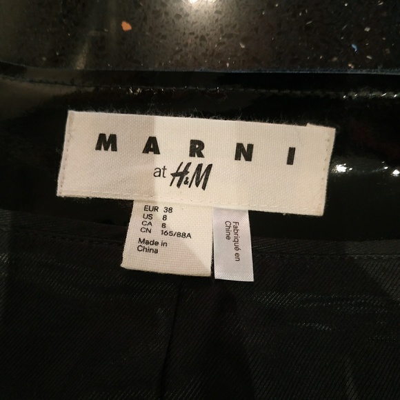 Marni x H&M Patent Vegan Leather Jacket - Picture 5 of 5